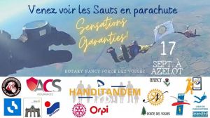 Handi saut en parachute à Azelot